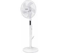 Напольный вентилятор SONNEN Fs40-a999, Led дисплей, пульт Ду 50 Вт, 3 режима, белый, 455735