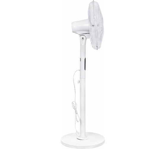 Напольный вентилятор SONNEN Fs40-a999, Led дисплей, пульт Ду 50 Вт, 3 режима, белый, 455735