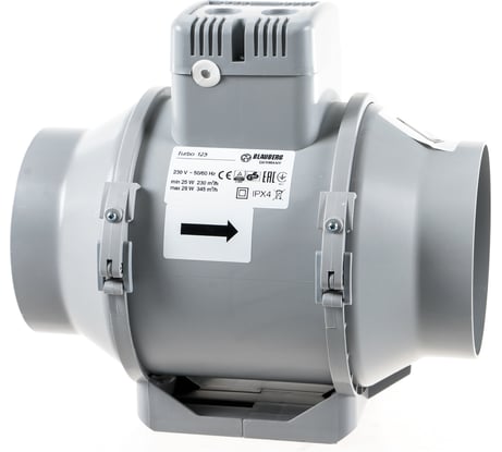 Канальный вентилятор смешанного типа BLAUBERG Turbo 125 100438311
