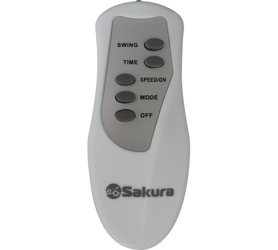 Напольный вентилятор SAKURA SA-18W, ПДУ, таймер, белый, 1 шт./кор. РТ-00069523