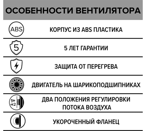 Бытовой вентилятор ERA D100, двигатель на ш/п DISC 4 BB 90-07136