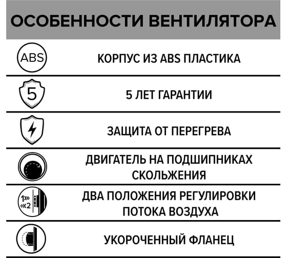 Бытовой вентилятор ERA DISC 5 90-07134