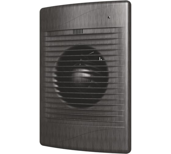 Осевой вытяжной вентилятор с обратным клапаном ERA STANDARD 4C black Al D 100 87-982 1