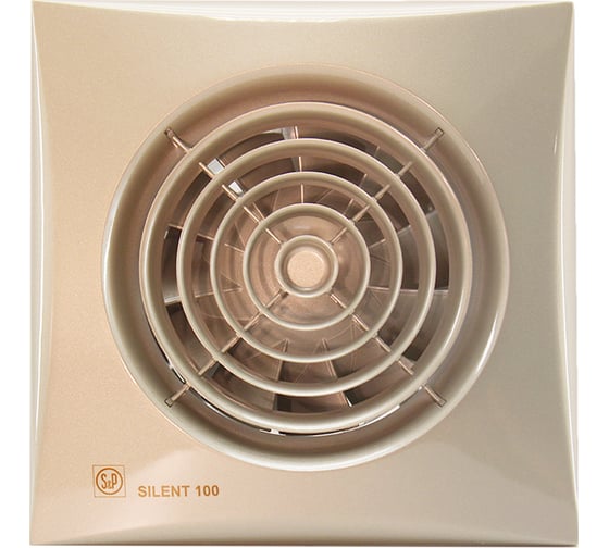 Вентилятор Soler&Palau SILENT-100 CZ CHAMPAGNE RE 03-0103-153