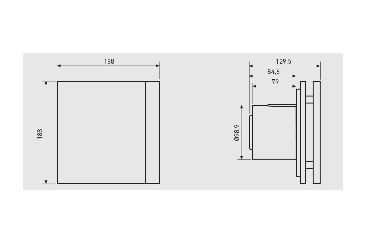 Вентилятор Soler&Palau SILENT-100 CZ DESIGN BARCELONA RE 03-0103-168