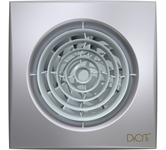 Осевой вытяжной вентилятор с обратным клапаном ERA AURA 5C gray metal D 125 87-991
