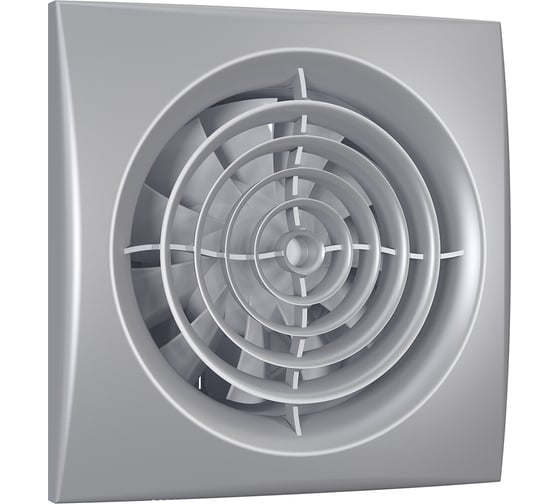 Осевой вытяжной вентилятор с обратным клапаном ERA AURA 5C gray metal D 125 87-991