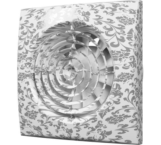 Осевой вытяжной вентилятор с обратным клапаном ERA AURA 5C white design D 125 87-992 1