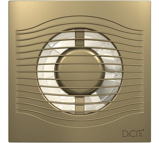 Осевой вытяжной вентилятор с обратным клапаном DICITI SLIM 5C champagne D 125 87-997