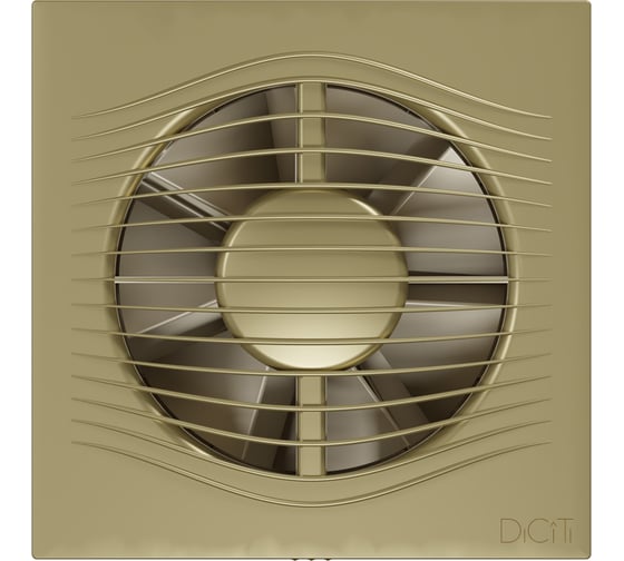 Осевой вытяжной вентилятор с обратным клапаном DICITI SLIM 5C champagne D 125 87-997