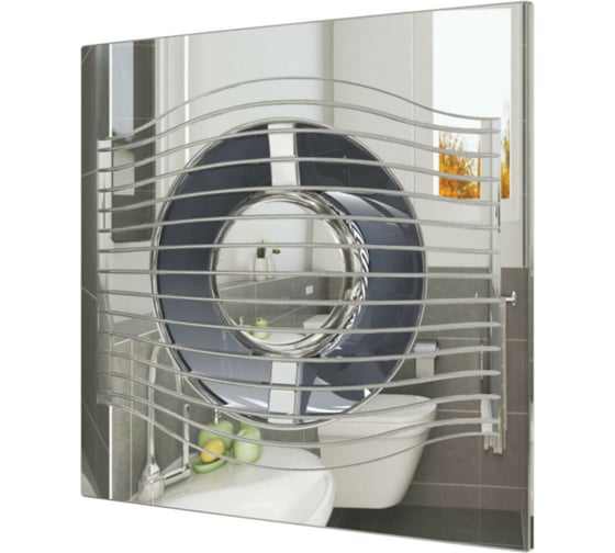 Осевой вытяжной вентилятор с обратным клапаном ERA SLIM 5C Chrome D 125 89-083