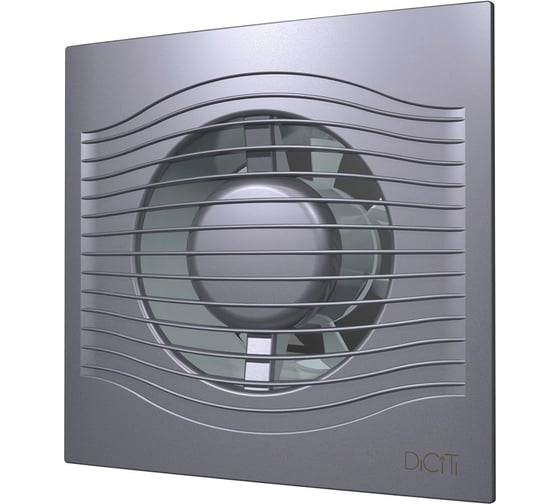 Осевой вытяжной вентилятор с обратным клапаном DICITI SLIM 5C dark gray metal D 125 89-084