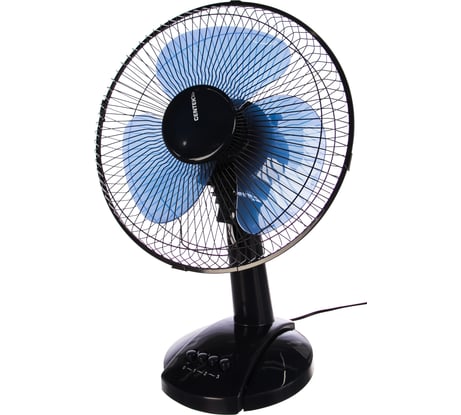 Настольный вентилятор Centek (синий) 30 Вт, диам: 31 см, 3 скорости, металл. решётка CT-5007