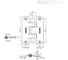 Петля карточная Cemom Moatti i1078-00-00/bc 8038 бронза, вес полотна 80кг, 29x111,5мм. врезка estetic 80 51542 2
