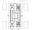 Петля скрытая Cemom Moatti estetic 150/a 3d 8060 матовый хром, регулируемая, вес полотна 150кг, 32x200мм 51537 2