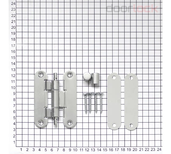 Петля карточная Cemom Moatti i978-00-00/bc 8062 матовый хром, вес полотна 80кг, 23x95мм. врезка estetic 978 51541