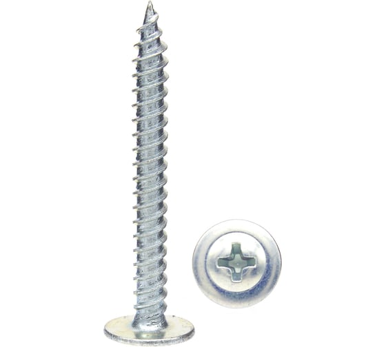Саморез с прессшайбой BOWT острый, 4,2x38, 200 шт. P02329 1