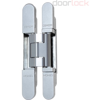 Петля скрытая Cemom Moatti estetic 1821/a 3d 8060 матовый хром, регулируемая, вес полотна до 80кг, 18x155+21x155мм 51547