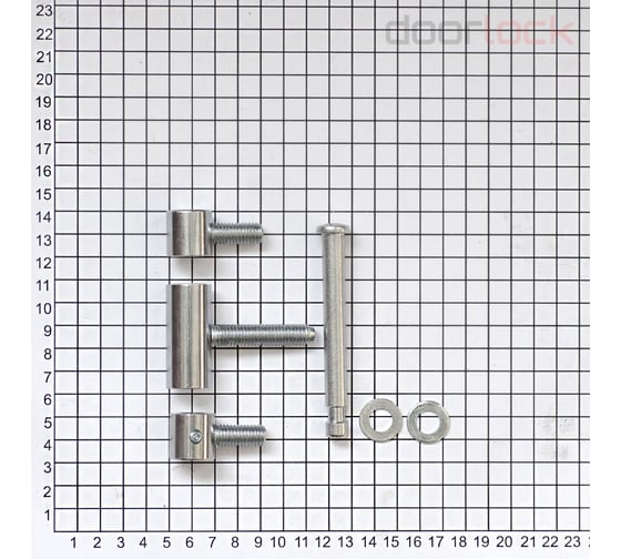 Петля Cemom Moatti dl ebp773-0/22ax45ax22a tf4 8050(в сборе) никелированная для стальных дверей, противосъемная с регулировочными шайбами 51503