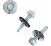 Саморезы кровельные ТУНДРА krep с буром 5.5x25 мм, цинк, 60 шт. 7156274