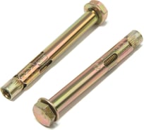 Анкерный болт ТУНДРА с шестигранной головкой, оцинкованный, 12x100 мм, 50 шт. 9893761