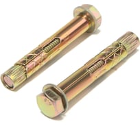 Анкерный болт ТУНДРА с шестигранной головкой, оцинкованный, 10x60 мм, 90 шт. 9893754