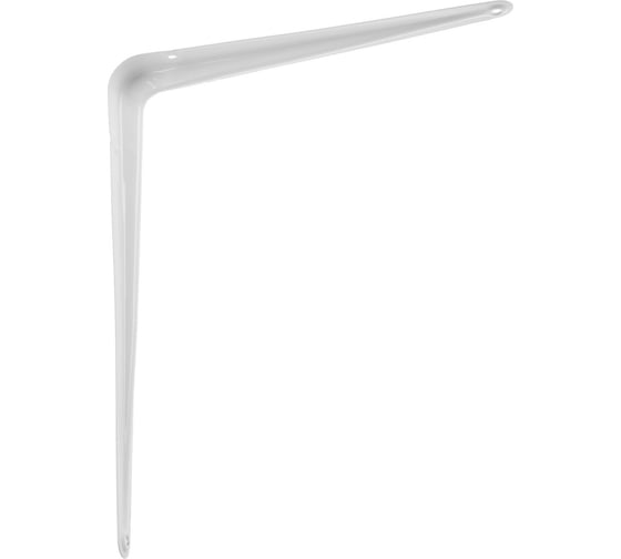 Кронштейн ТУНДРА 250x200x0.9 мм, металл, белый, 1 шт. 9420695