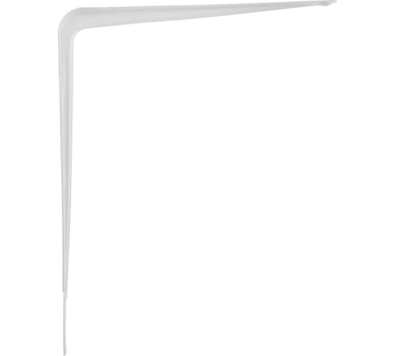 Кронштейн ТУНДРА 250x200x0.9 мм, металл, белый, 1 шт. 9420695