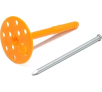 Дюбель для утеплителя ТУНДРА с металлическим гвоздем, 10x110 мм, 50 шт. 9714189