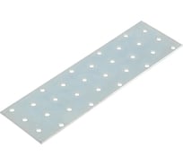 Крепежная пластина ТУНДРА 60x200x2 мм, цинк, 1 шт. 7697409