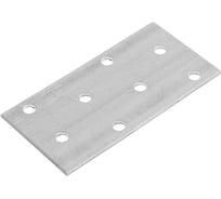 Крепежная пластина ТУНДРА krep, 40x80x2 мм, цинк, 1 шт. 5296470
