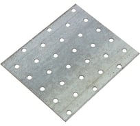 Крепежная пластина ТУНДРА krep, 100x120x2 мм, покрытие цинк 4438436