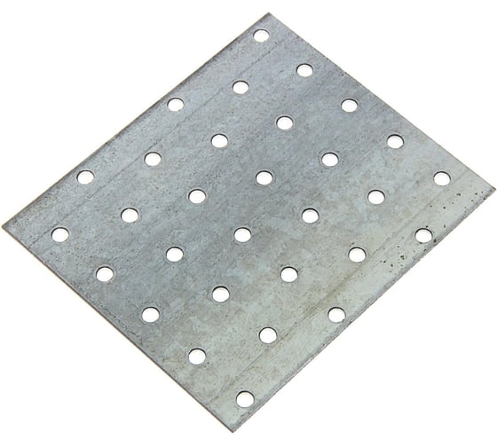 Крепежная пластина ТУНДРА krep, 100x120x2 мм, покрытие цинк 4438436 1