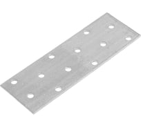 Крепежная пластина ТУНДРА 40x120x2 мм, цинк, в упаковке 1 шт. 5296474