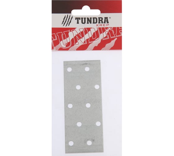 Крепежная пластина ТУНДРА krep 40x100x2 мм, ГОЦ, 1 шт. 7697404 1