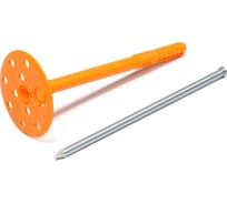 Дюбель для утеплителя ТУНДРА с металлическим гвоздем, 10x140 мм, 50 шт. 9714193