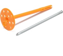 Дюбель для утеплителя ТУНДРА с металлическим гвоздем, 10x160 мм, 50 шт. 9714195