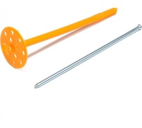 Дюбель для утеплителя ТУНДРА с металлическим гвоздем, 10x200 мм, 50 шт. 9714199