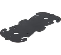 Крепежная фигурная пластина ТУНДРА 180x80x2.1 мм, полимер, черный, 1 шт. 9536172