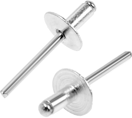 Вытяжные заклепки ТУНДРА krep алюминий-сталь, увеличенный борт 14 мм, 4.8x10 мм, 50 шт. 9743702