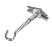 Анкер ТУНДРА потолочный, складной, пружинный, с крюком, белый цинк, М5 9411480