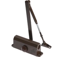 Дверной доводчик ТУНДРА D60BR, от 35-50 кг, коричневый 3937425