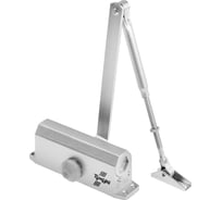 Дверной доводчик ТУНДРА D60SL, от 35-50 кг, цвет серебро 3937426