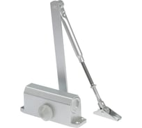 Дверной доводчик ТУНДРА D40SL, от 25-40 кг, цвет серебро 9932575