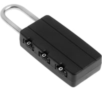 Навесной кодовый замок ТУНДРА цвет черный 9279473