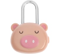 Навесной кодовый замок ТУНДРА Свинка, цвет бежевый 5186890