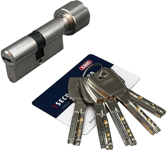 Цилиндровый механизм ABUS x6430 ключ/вертушка, 40-45, 85 мм, 5 ключей 33000057 1