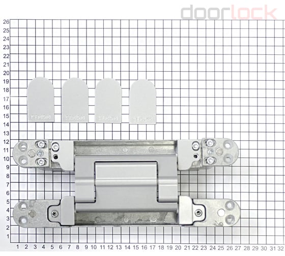 Скрытая петля Cemom Moatti cemom estetic 200/a 3d 8060 матовый хром, регулируемая, вес полотна 200 кг, 36x260 мм 51538