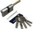 Цилиндровый механизм ABUS x6491-27 ключ/шток 45-30 (75 мм) ni (5 key) 33000097 1