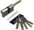 Цилиндровый механизм ABUS x6491-27 ключ/шток 45-30 (75 мм) ni (5 key) 33000097 4